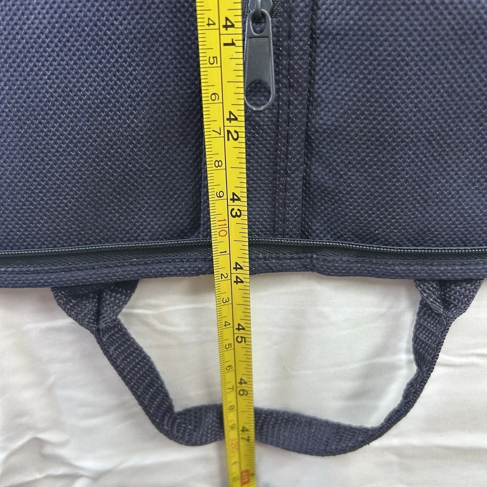 Brooks Brothers Blue Garment Bag Travel Suit Cover Folding Zippered 44